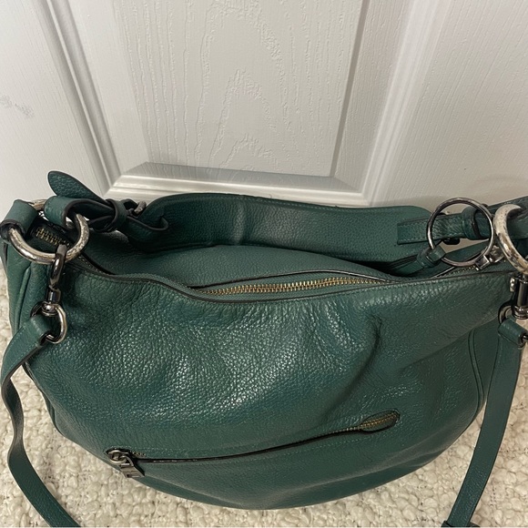 Coach Leather Green Convertible Crossbody Purse Bag - Picture 6 of 10